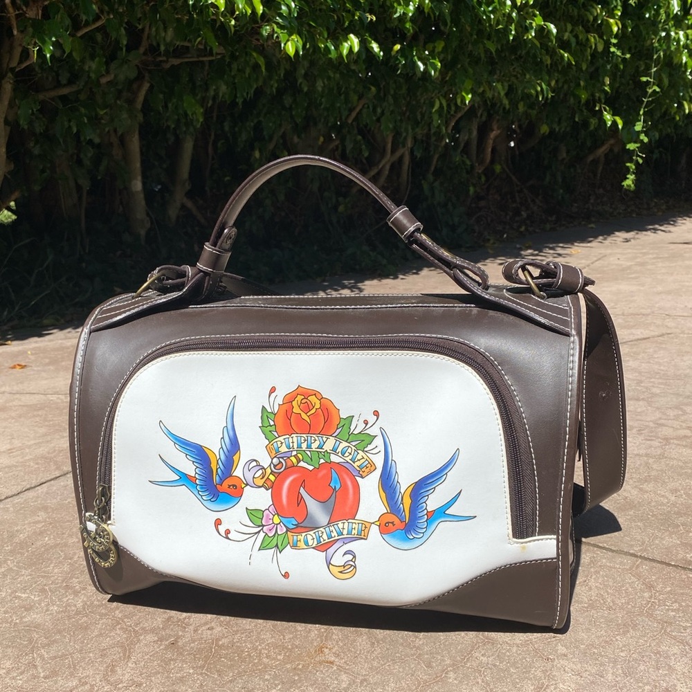 Pet Flys Leather Small Dog Carrier